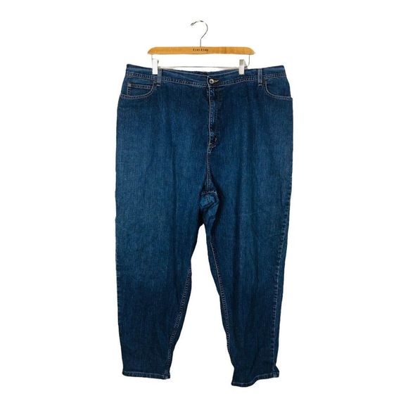Eddie Bauer Denim - 8852 EDDIE BAUER WOMEN'S PLUS SZ 26W HIGH WAISTED MOM JEANS INSEAM 29" DENIM